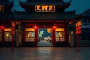 雨夜码头栈桥上的背影，悬疑剧集长夜渡口剧照
